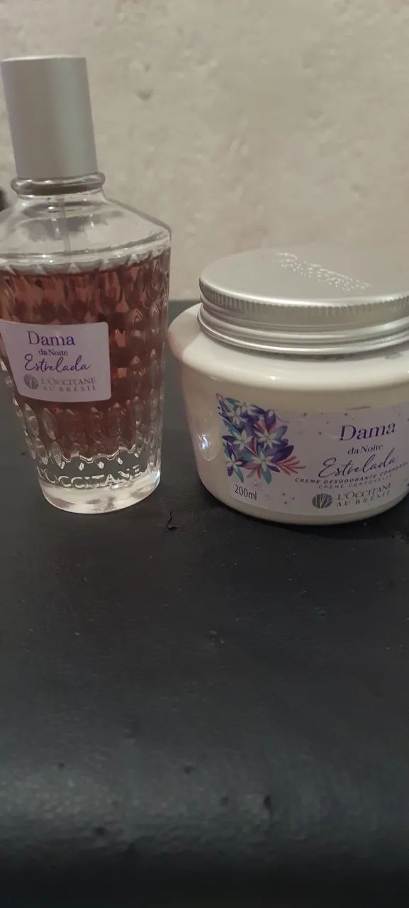 Kit creme e Perfume Dama da noite estrelada (L'Occitane ao Brésil)