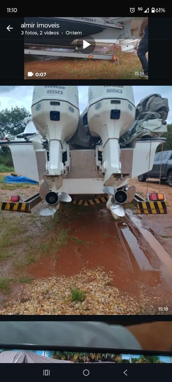 Ecomariner 25 Open, equipada com dois motores de popa Evinrude 250 HP. - Foto 5