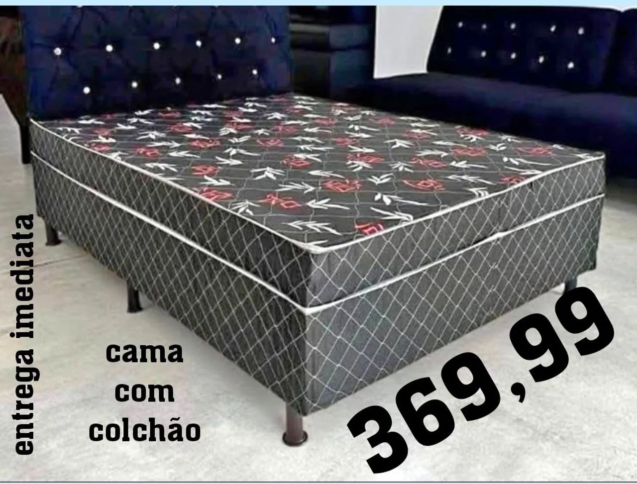 Cama com colchão casal conjugado do, entrega imediata 