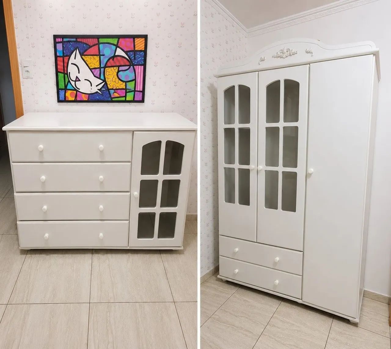 Guarda-roupas e cômoda quarto criança 