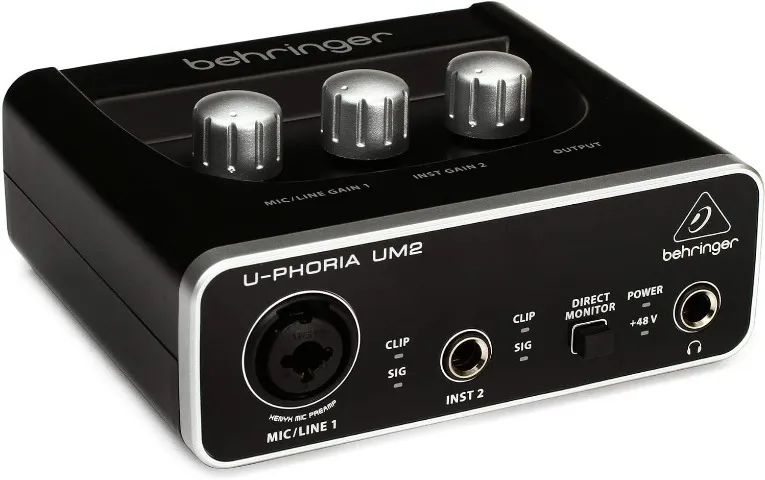 Placa de Áudio Behringer UM2 USB