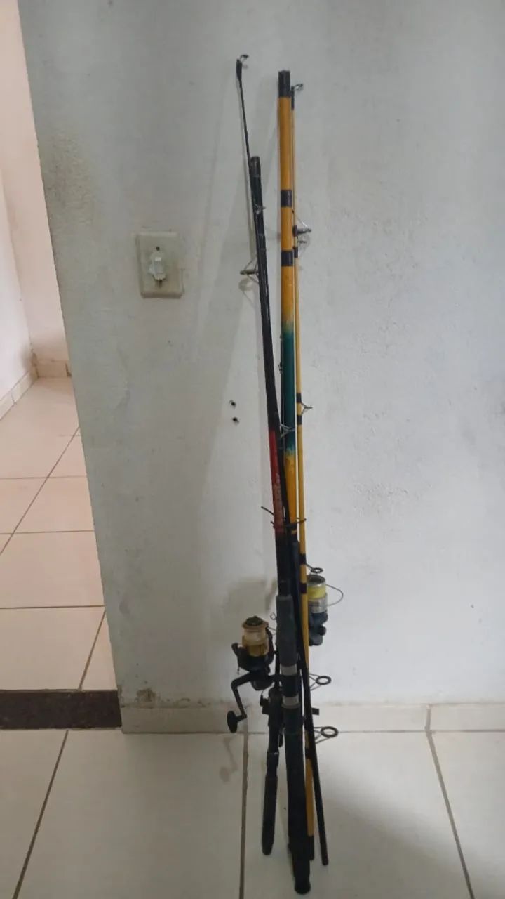 Vara de pesca com molinete  - Foto 2