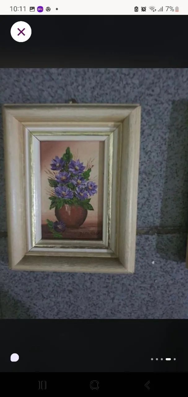 Quadros pequenos da artista plastica renomada - Foto 3