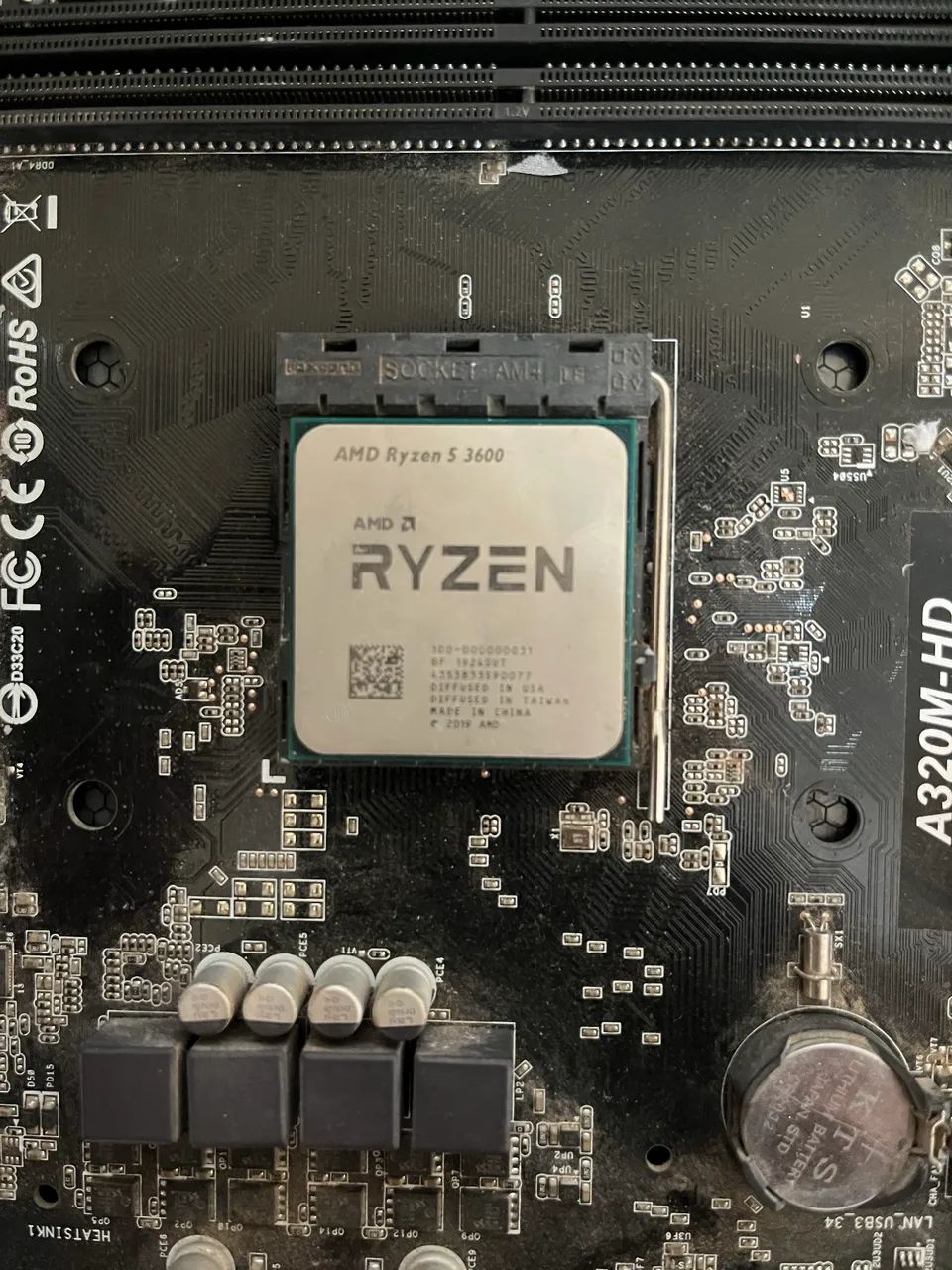 Processador Ryzen 5 3600 + Placa mãe asrock a320m + cooler box  - Foto 2