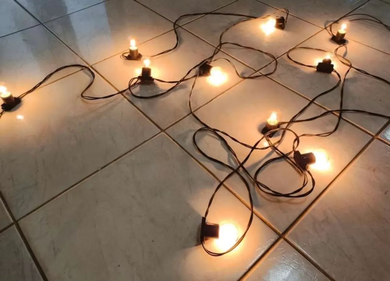 Varal de luzes 30m - decoração - Foto 2