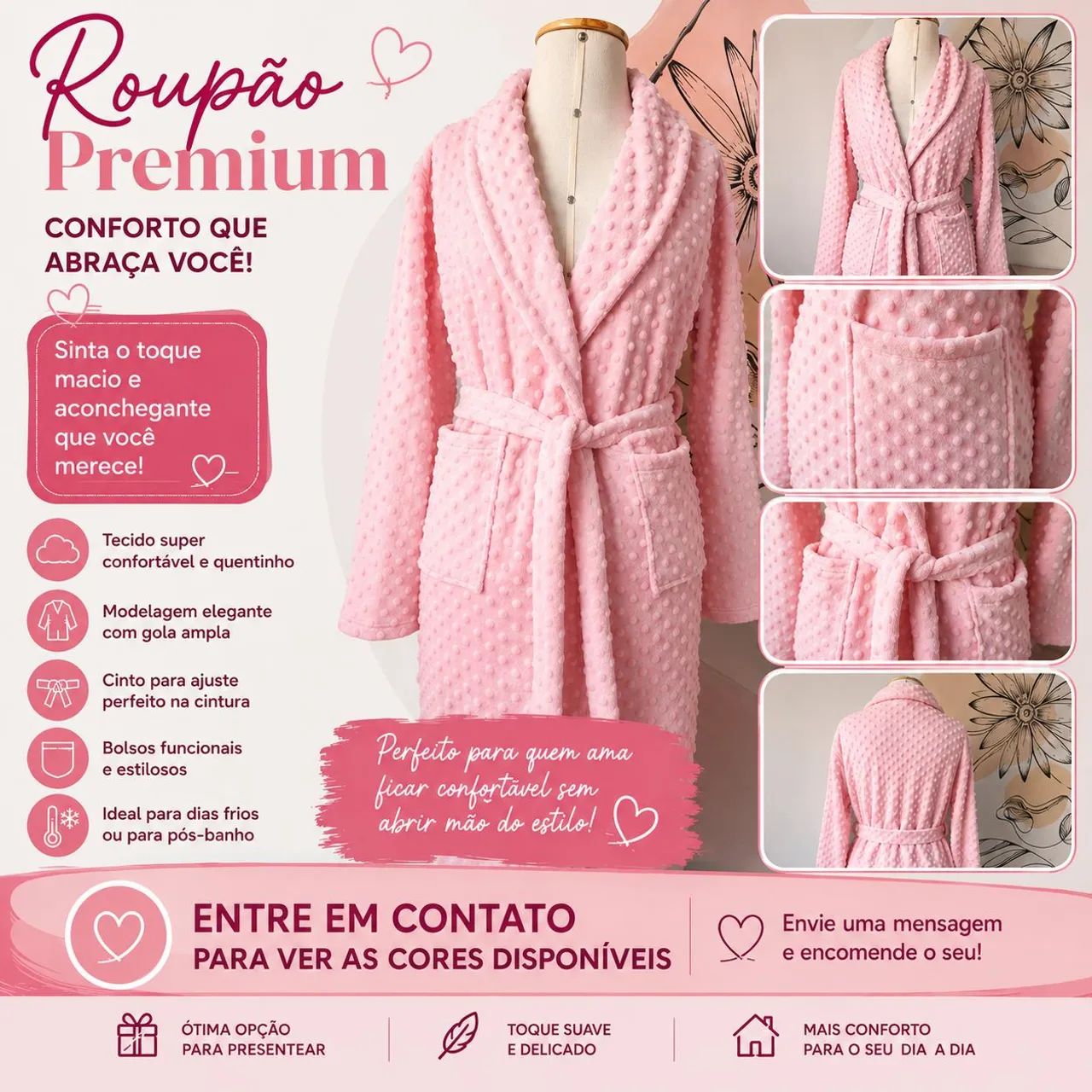 Roupão de Soft Pelúcia  - Foto 2