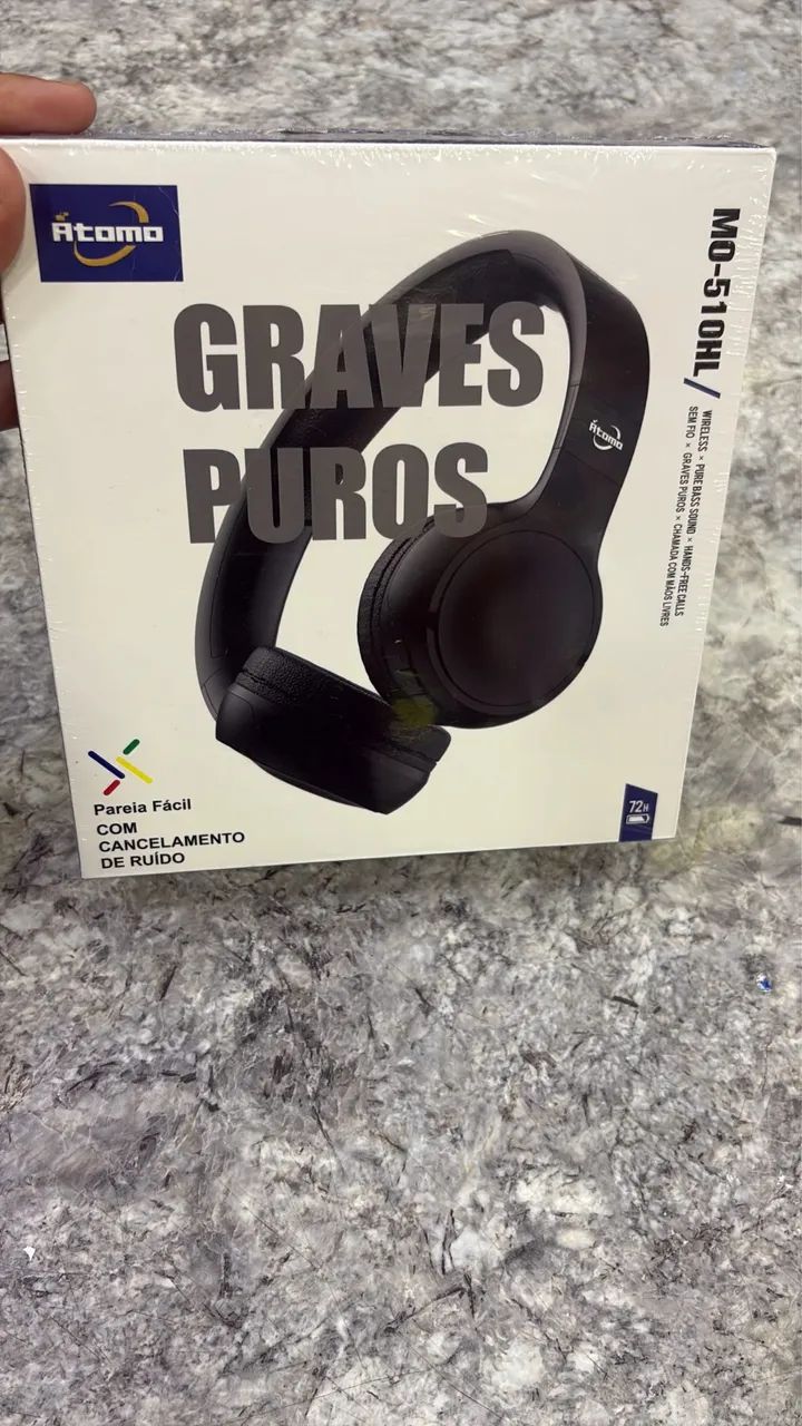 Headphone sem fio Atomo - Entrega Rápida!!