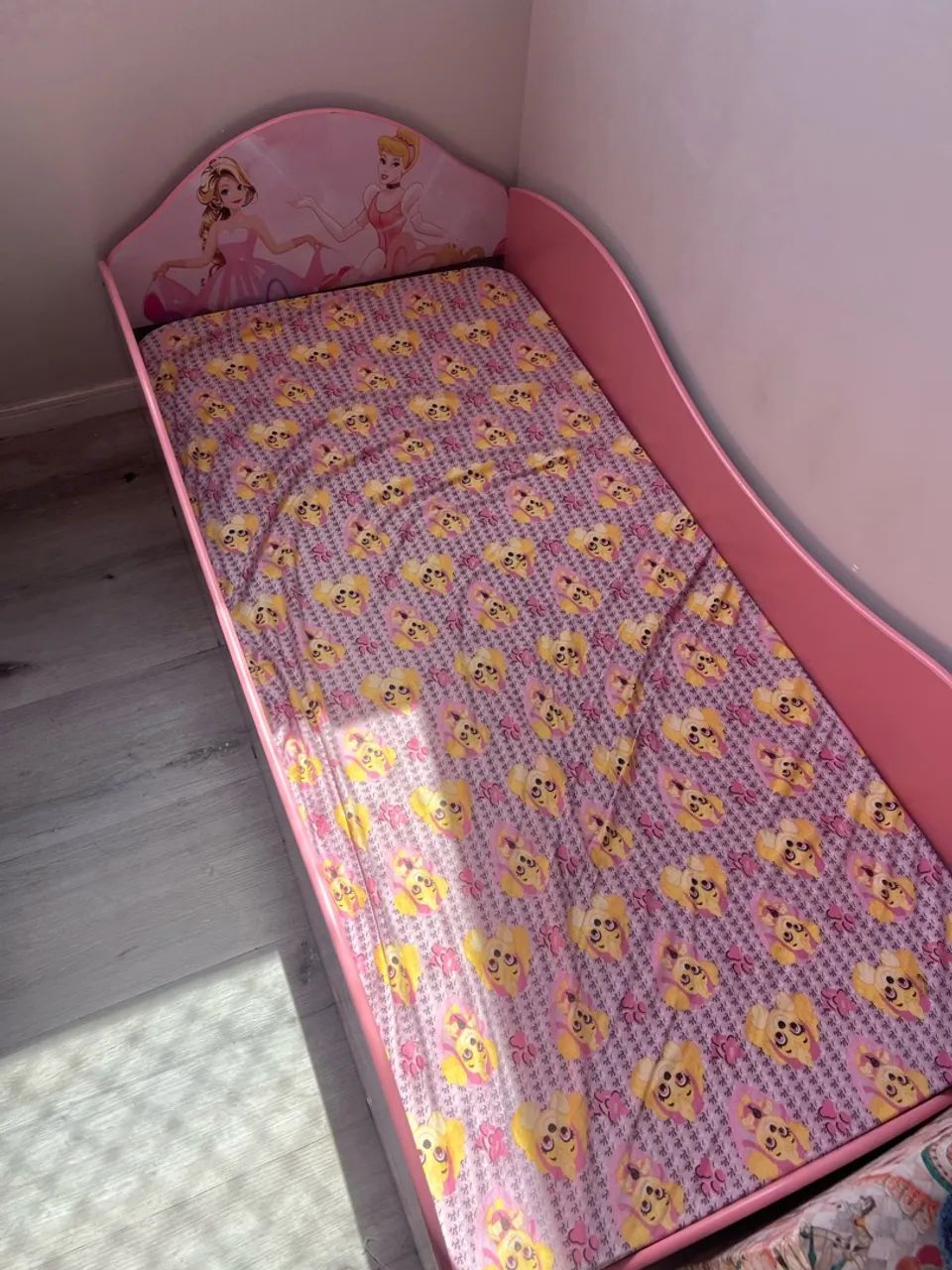 Mini cama princesa com colchão e lençol  - Foto 2