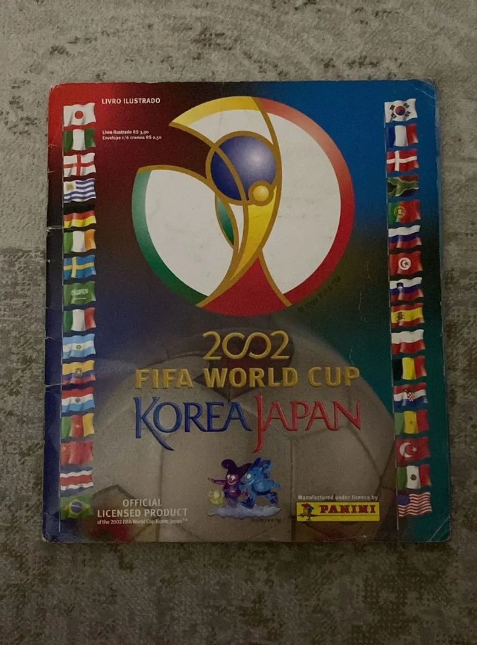 álbum copa do mundo 2002 completo penta