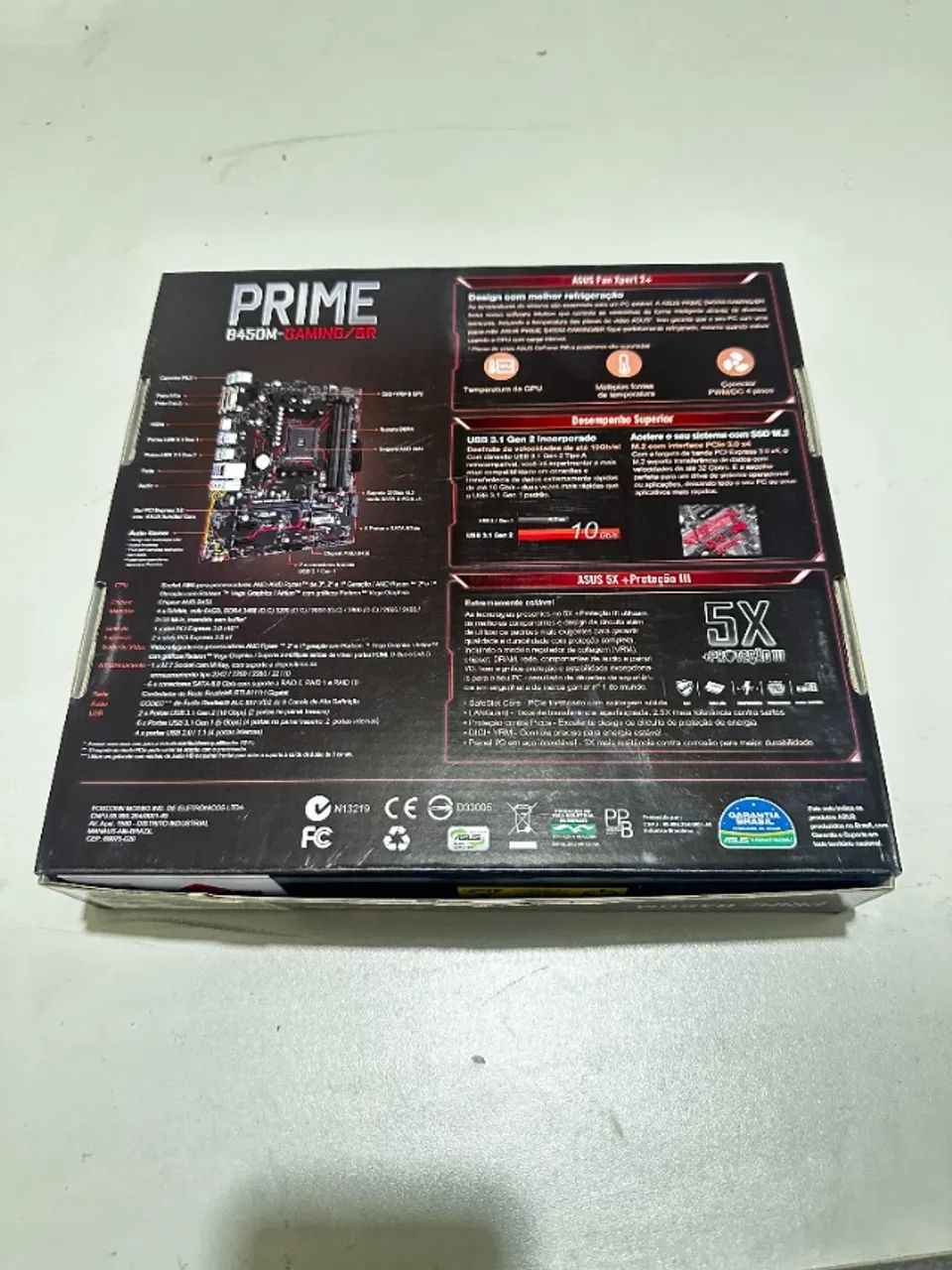 Placa-mãe Asus Am4 Prime B450m-gaming/br - Foto 2