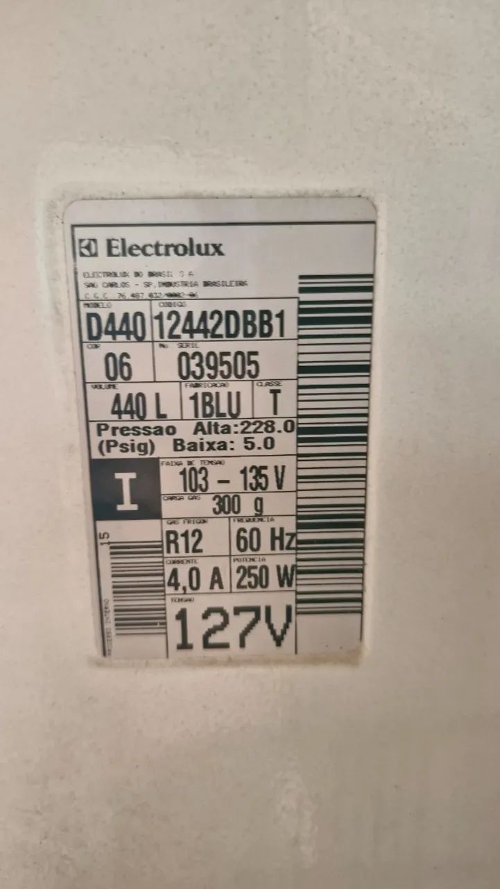 Geladeira Electrolux Double D440 440L - Funcionando Perfeitamente - Foto 5