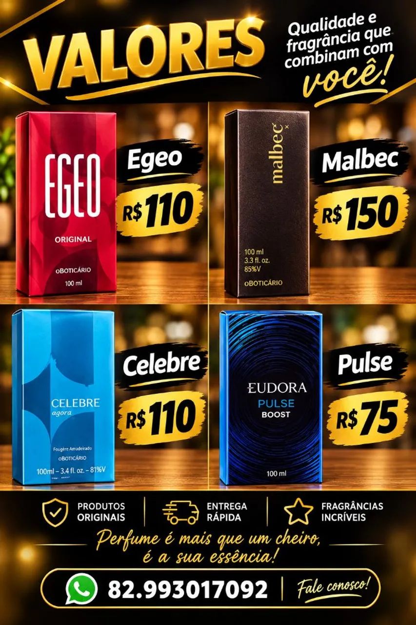 Perfumes lacrados 