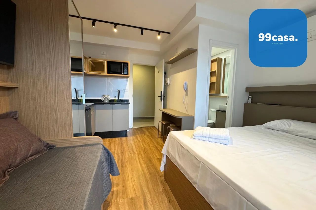 Studio mobiliado à venda no Centro de Curitiba | Pronto para Airbnb | 1 vaga | Ibiza Uniqu - Foto 4