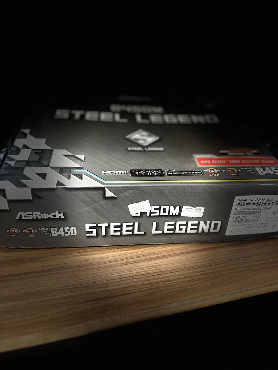 B450 steel legend placa mãe