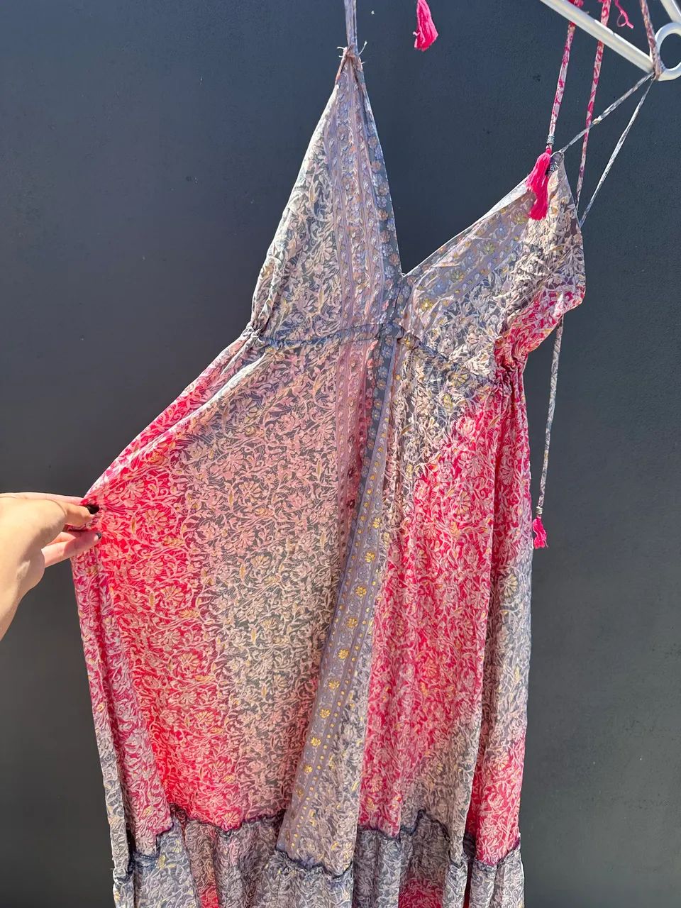 Vestido indiano em seda  - Foto 4
