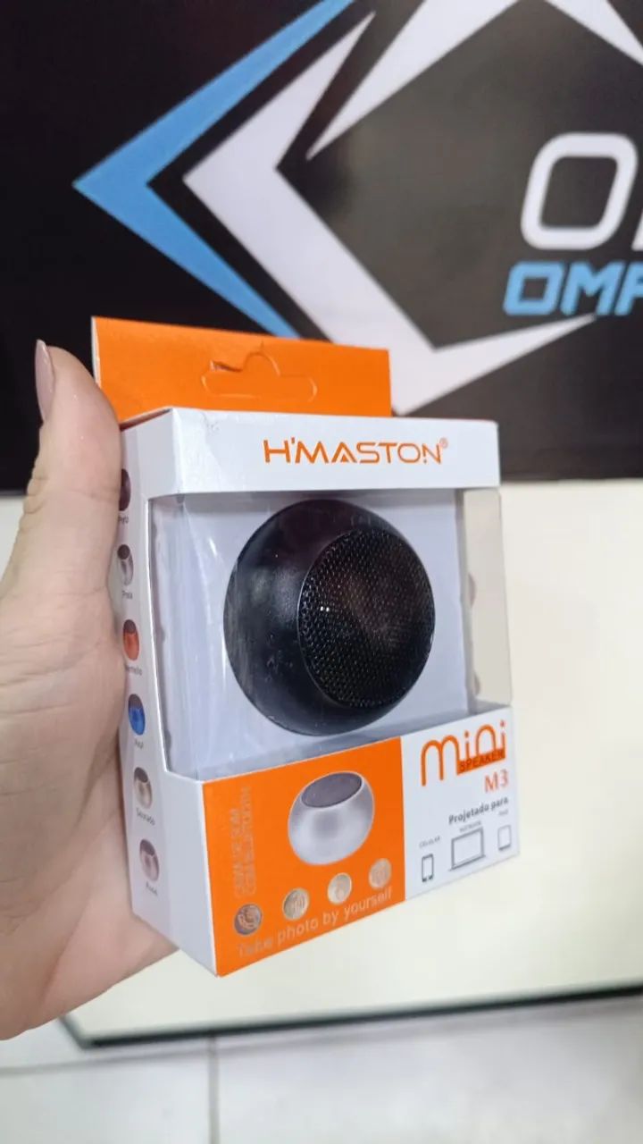 Caixa De Som Bluetooth Portátil H'maston M3 Mini Speaker USB Potente Loja COimbra Entrega