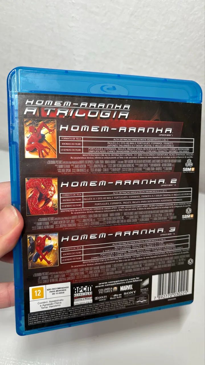Bluray - Homem Aranha (Trilogia) - Foto 3