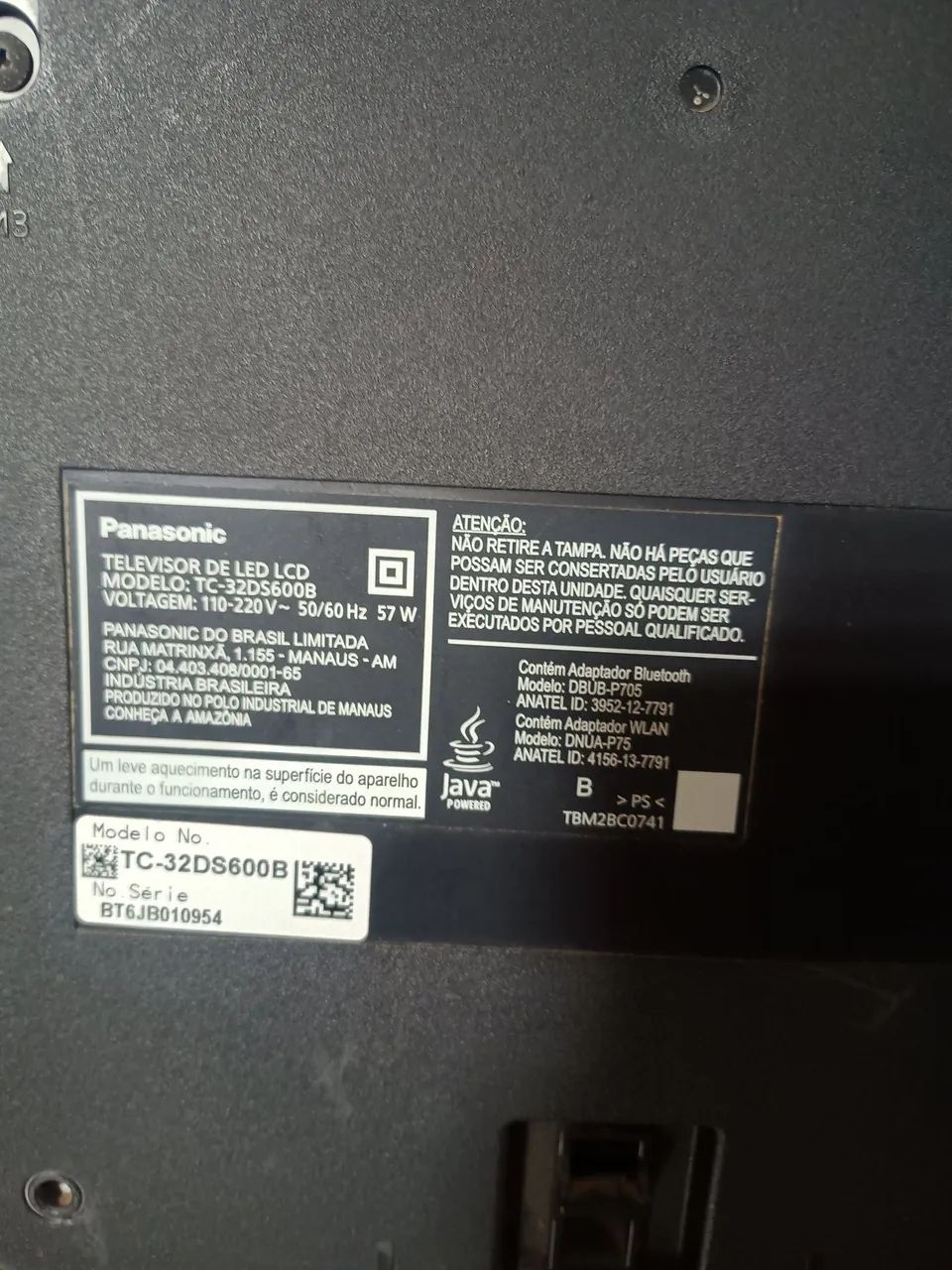 TV Panasonic 32? LED/LCD - TC-32DS600B - Foto 2