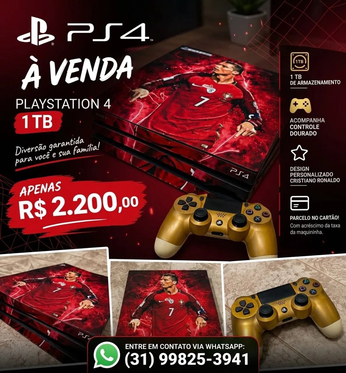 PS 4 PRO - 1TERA