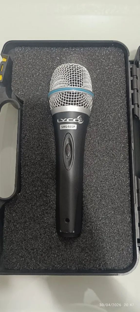 Microfone Profissional Lyco SML48SP - Com Maleta Rígida - Semi-novo - Foto 5