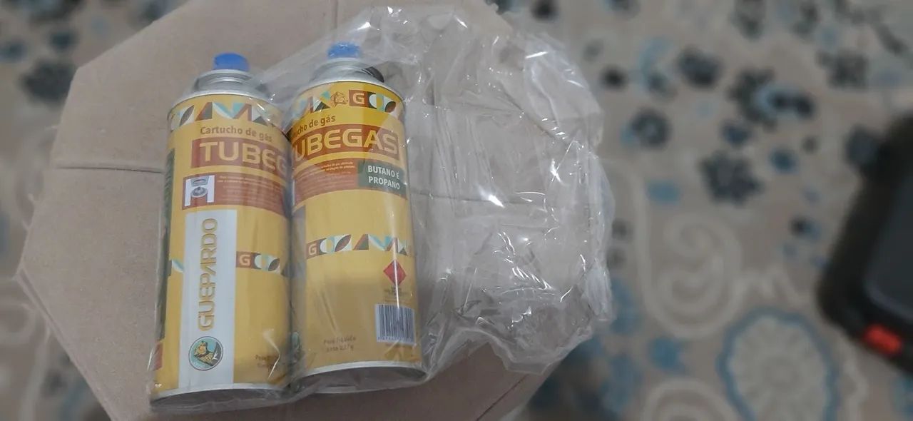 Fogão a gás Camping com maleta e 2 garrafas de gás  - Foto 3
