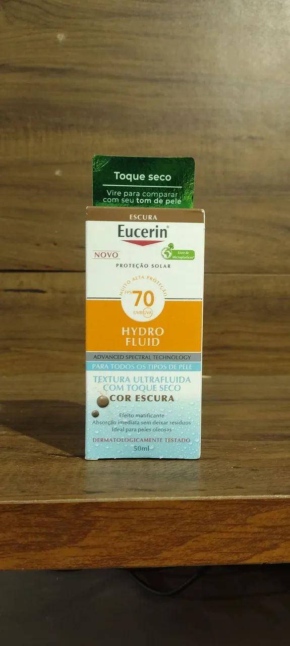 Eucerin Sun Hydro Fluid FPS 70 de 50ml Cor Escura