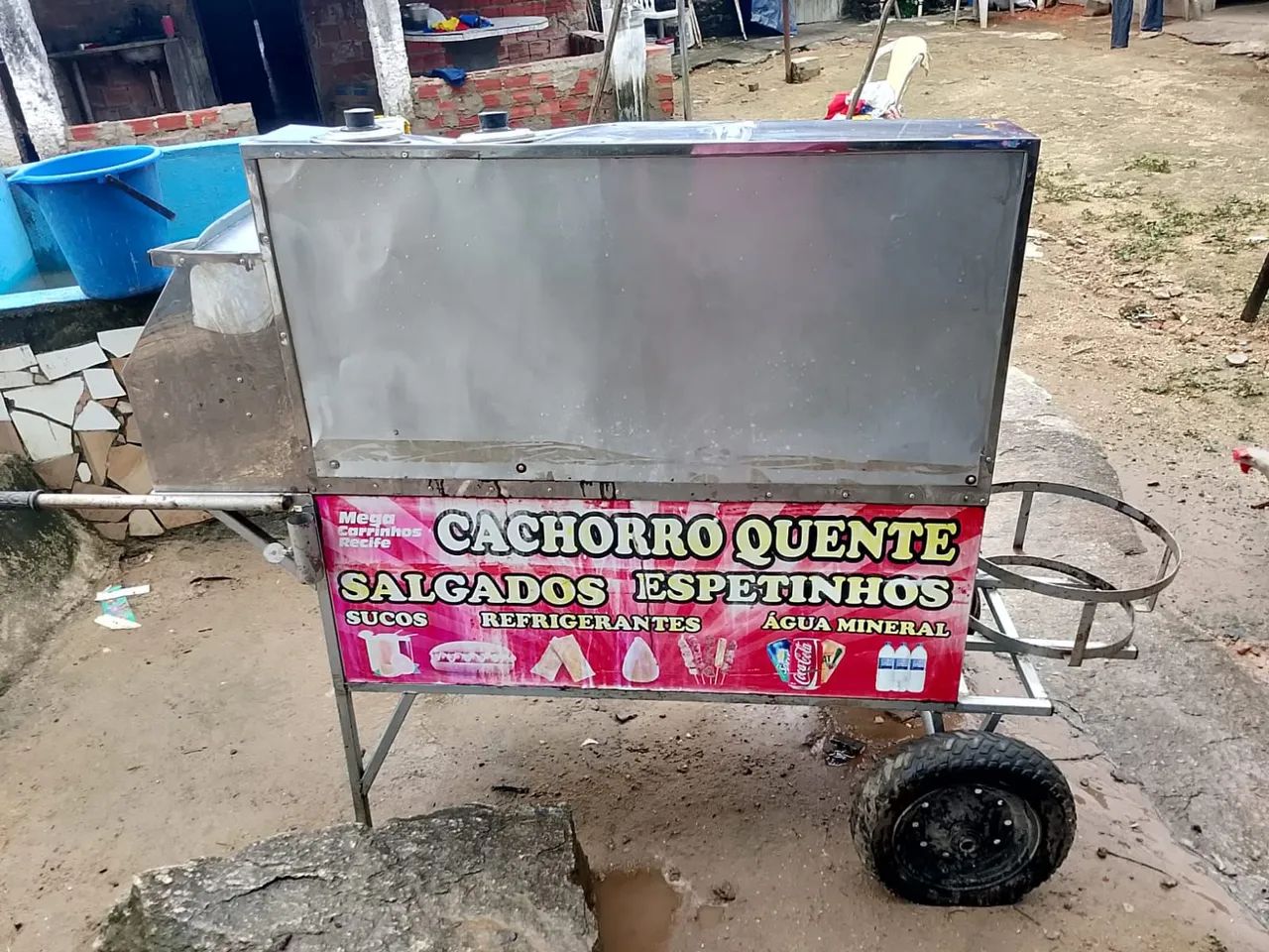 Carrinho 3 em 1 churrasqueira e lanchonete  - Foto 2