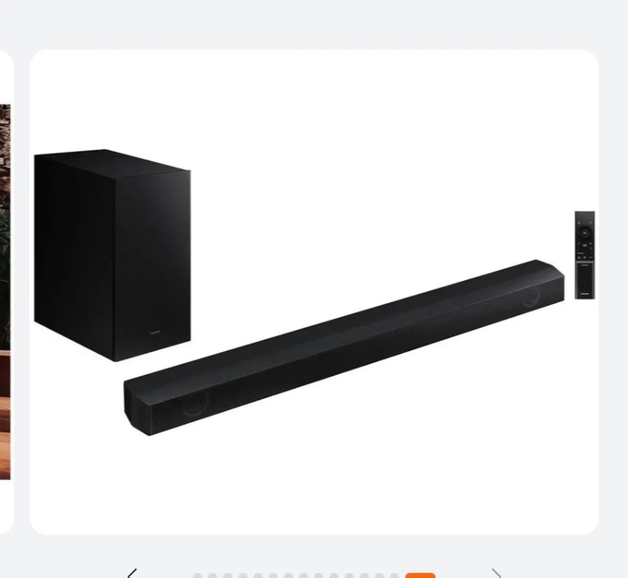 Sound bar c/ subwoofer 