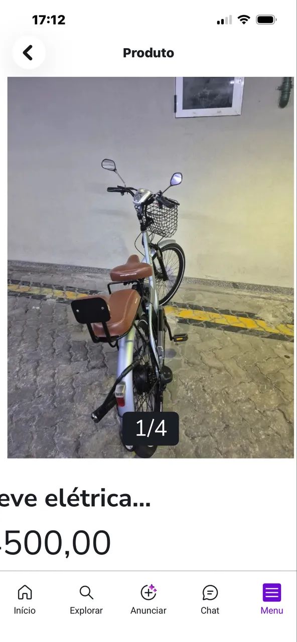 Bicicleta Elétrica Lev semi nova