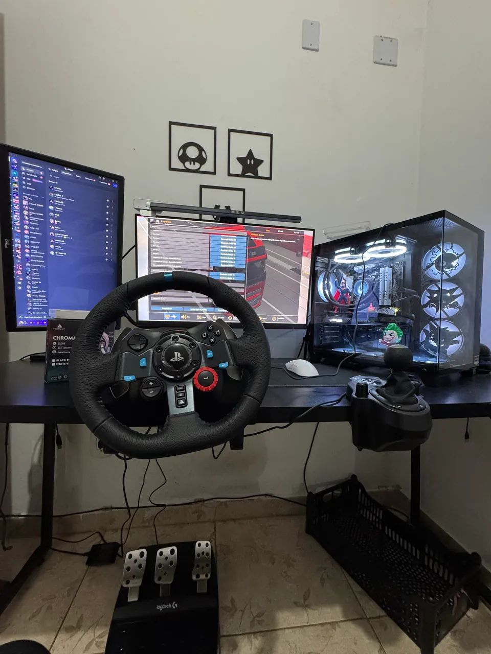 VOLANTE LOGITECH G29 + CÂMBIO SHIFTER - Foto 2