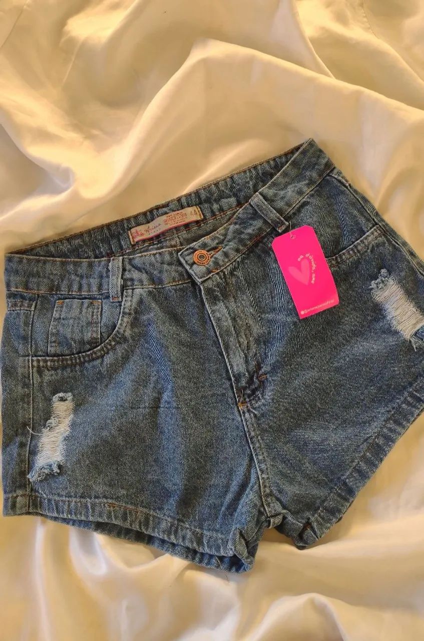 Shorts Jeans cintura alta  - Foto 2