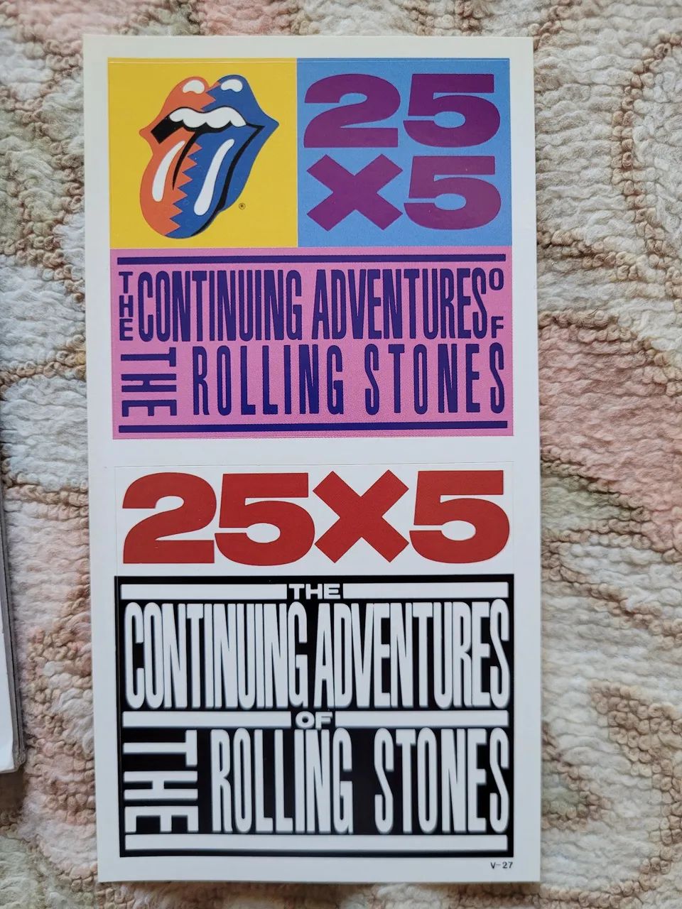 Laser Disc Rolling Stones 25X5 Duplo Novo C/ Adesivo, OBI, Encarte