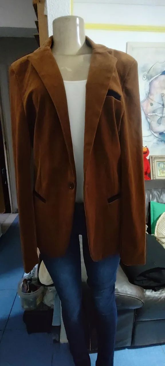 Blazer feminino veste o Tam 44 - Foto 4