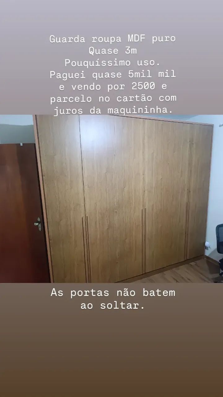 Guarda roupa MDF puro