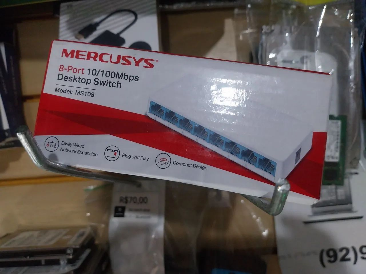 Switch 8 portas mercusys 10/100mbps