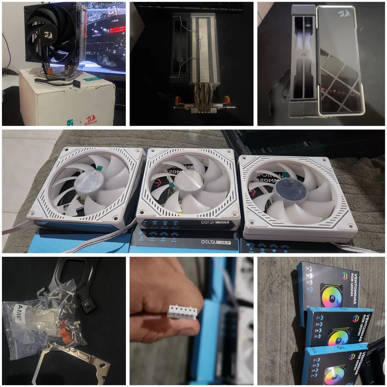 Aircooler redragon+3fans brancas rgb
