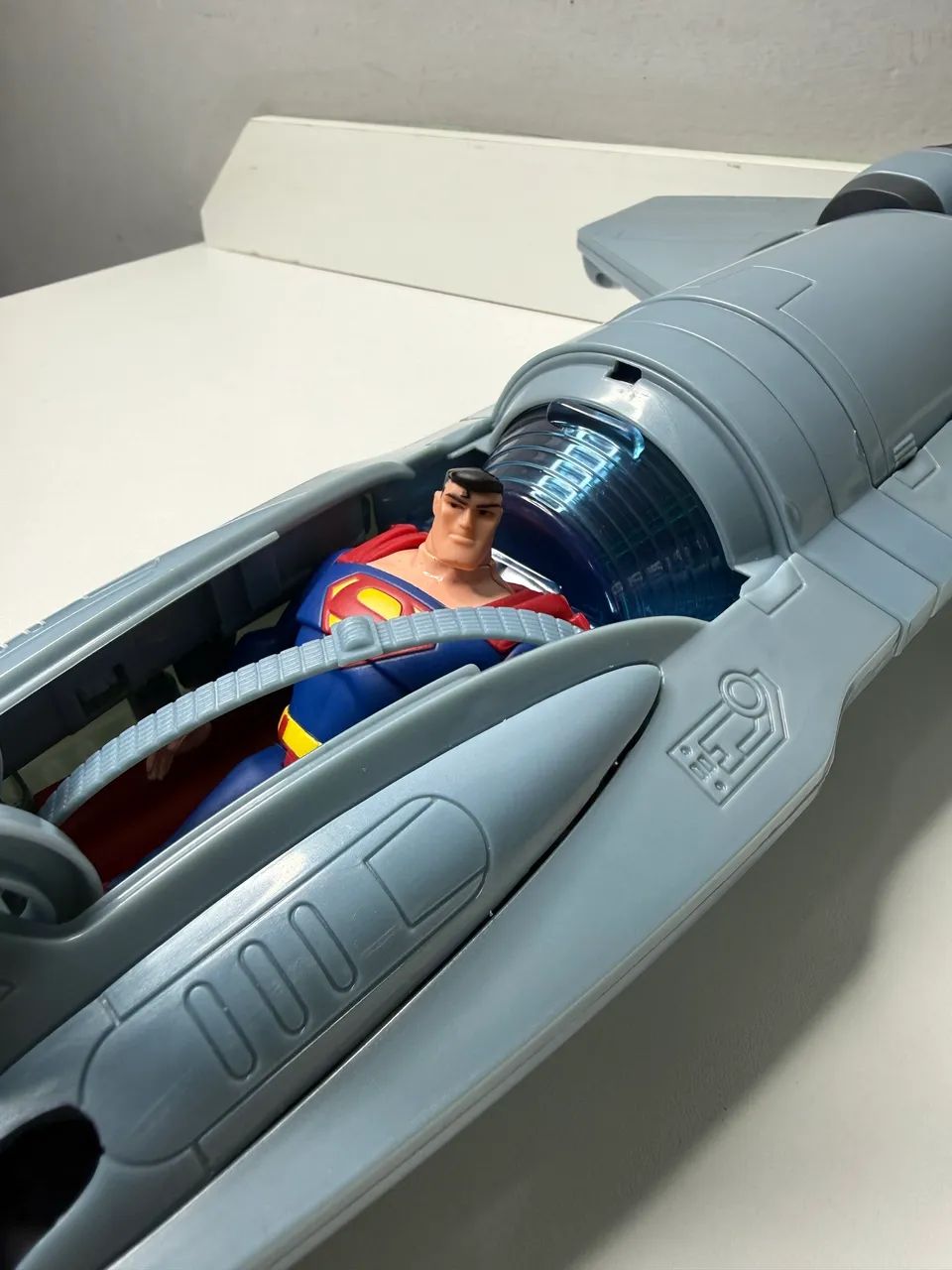Nave JAVELIN 7 JLU + Boneco superman COMPLETA - Foto 5