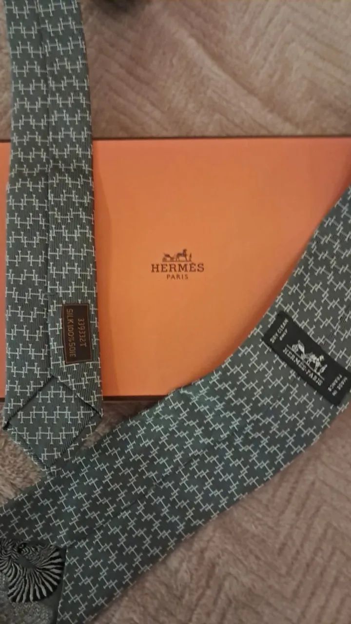 Gravata Hermès Paris Original - Seda 100% - Foto 2