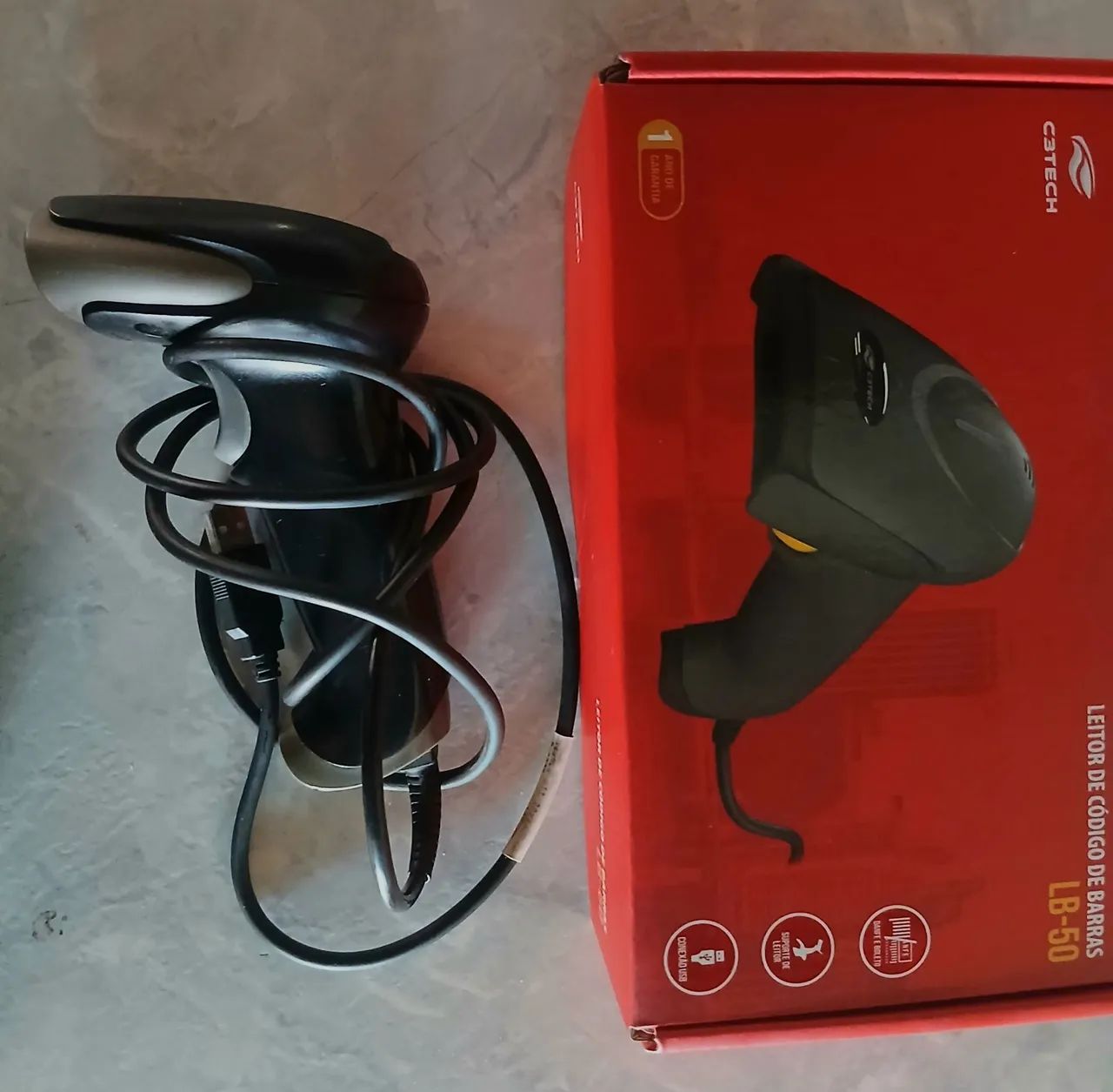 Teclado + Leitor de código de barras 