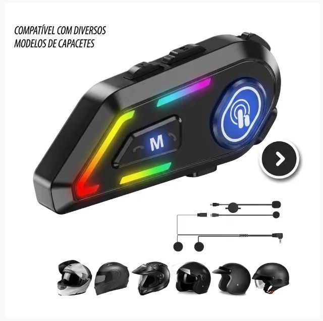 Fone de Ouvido Bluetooth para Capacete (Receptor de Chamada) Mt-C003 - Foto 2