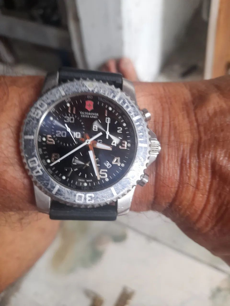 Vendo um relógio vitória inox cronógrafo funcionando perfeitamente  - Foto 4