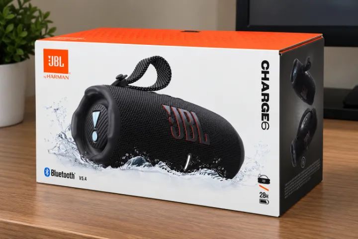 JBL Charge 6 Preta - Nova, Lacrada, Nunca Usada