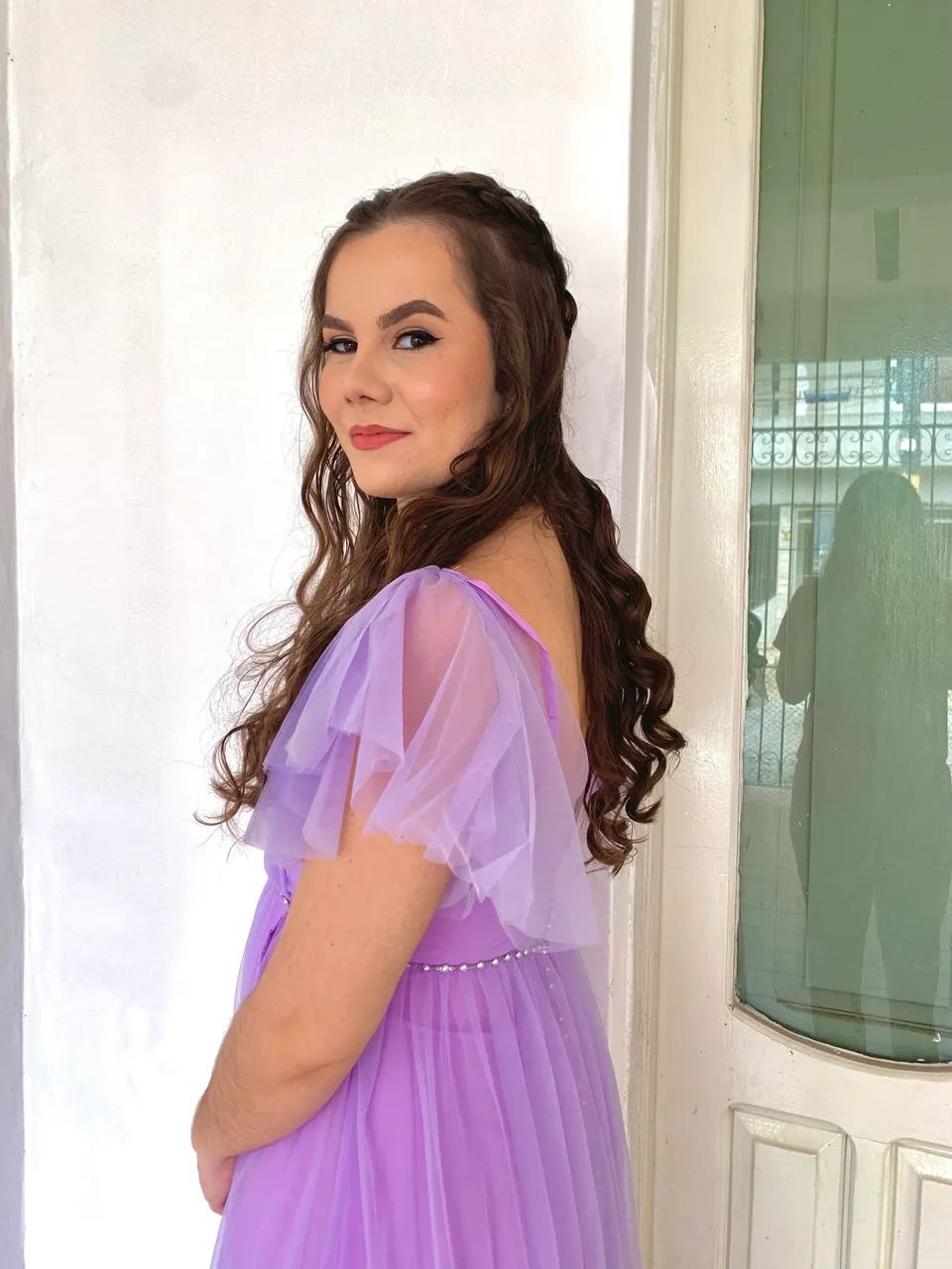Vestido de casamento lavanda 