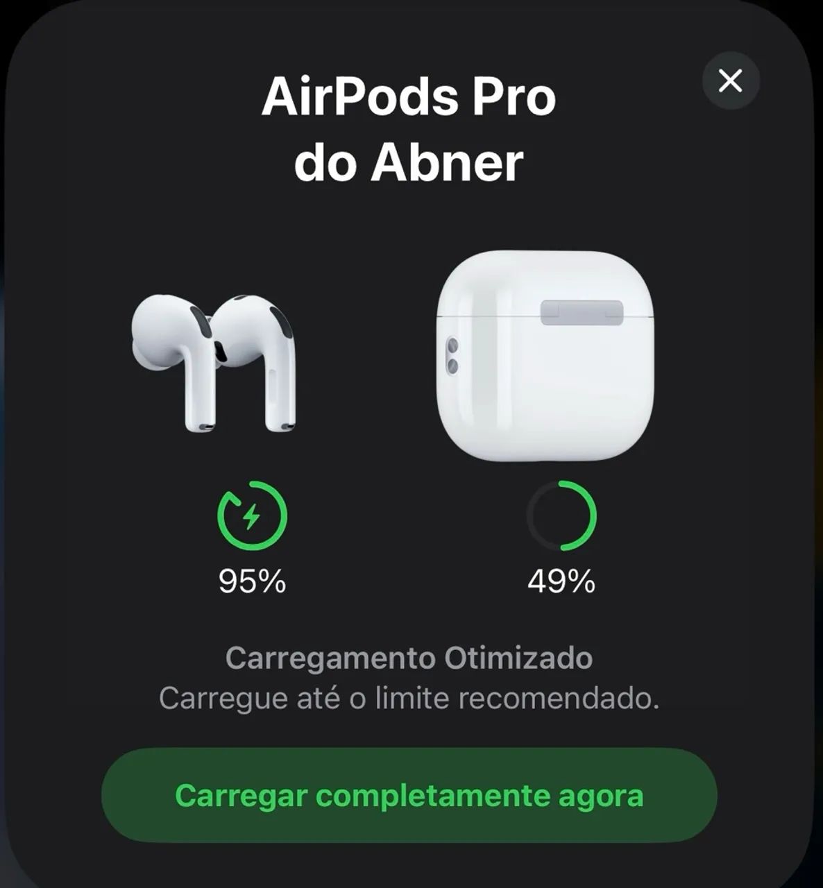 AirPods Pro 3 Original - 1 Mês Uso - Caixa + Borrachinhas