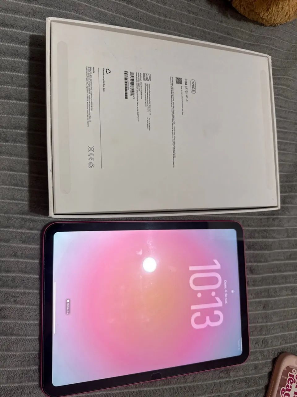 iPad A16 128GB Rosa - Impecável + Caneta + Capinha - Foto 2