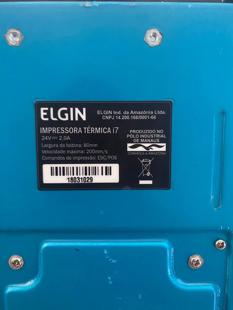 Impressora térmica NFCE I7 Plus Usb ELGIN BEMATCH  - Foto 2