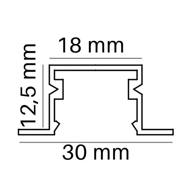 Kit Perfil LED 30 mm + Acessórios - Foto 2