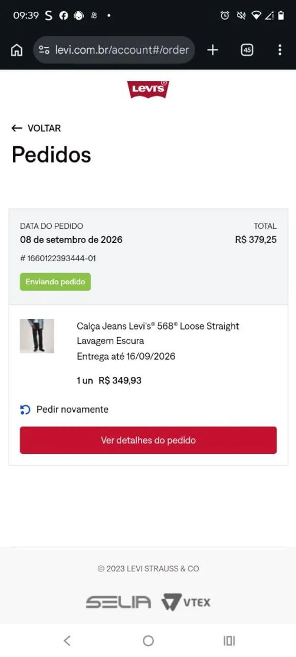 Calça levi's original, lacrada  - Foto 4