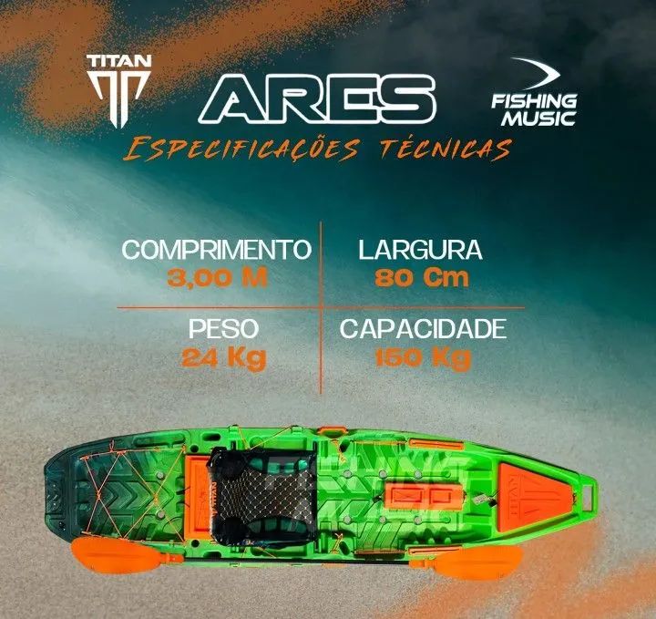 Caiaque Titan Ares selva novo! - Foto 4