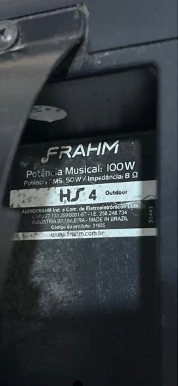 Par de caixas de som hs4 frahm  - Foto 3